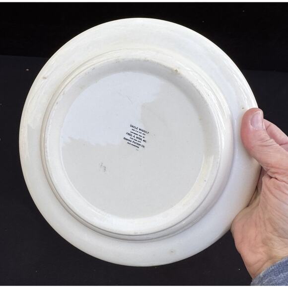 Antique 1924 Uncle Wiggly Grandpa Goosey Gander Sebring Pottery Co 8.5” Bowl - Picture 5 of 8